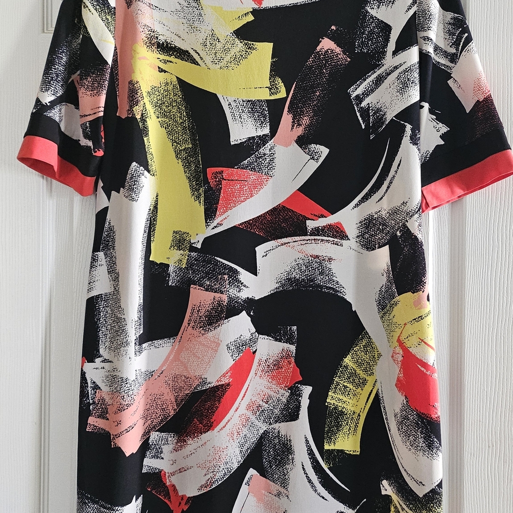 Karin Stevens Multicolor Abstract Dress